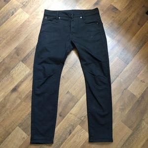 g star d staq mens 5 pocket slim black jeans size 32 inseam 29.